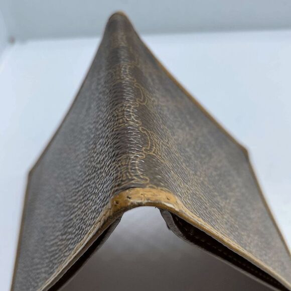 Authentic CELINE Paris Brown Coated Canvas & Leather Basic Slim Bifold Wallet - Picture 4 of 11